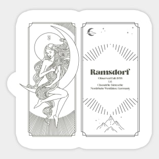 Meteorite Collector "Observed Fall: Ramsdorf" Meteorite Sticker